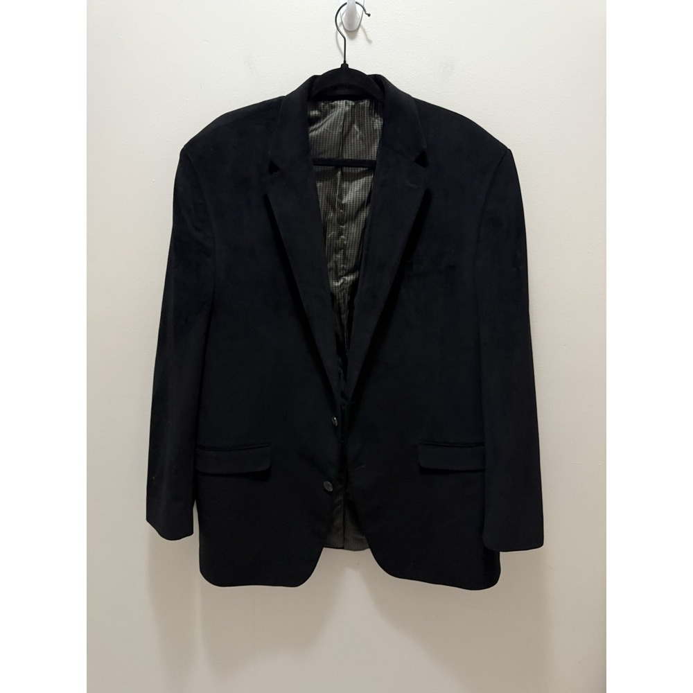 Lauren Ralph Lauren Black Corduroy Blazer – Size 46L – 100% Wool